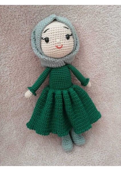 Amigurumi Sevimli Tesettürlü Bebek Organik Oyuncak 1 Adet fiyatları