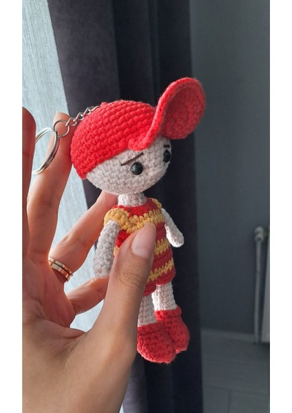 Amigurumi Taraftar Bebek Taraftar Anahtarlık Oyuncan Bebek 1 Adet