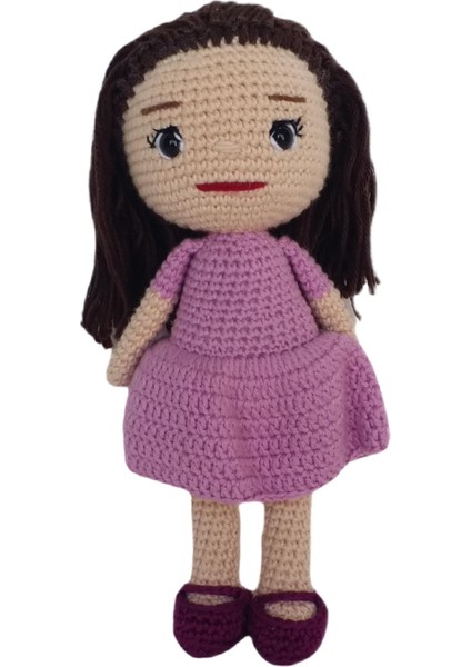 Elite Kız Bebek Amigurumi Oyuncak Yenidoğanlar Için El Yapımı Özel Hediye 1 Adet