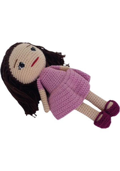 Elite Kız Bebek Amigurumi Oyuncak Yenidoğanlar Için El Yapımı Özel Hediye 1 Adet