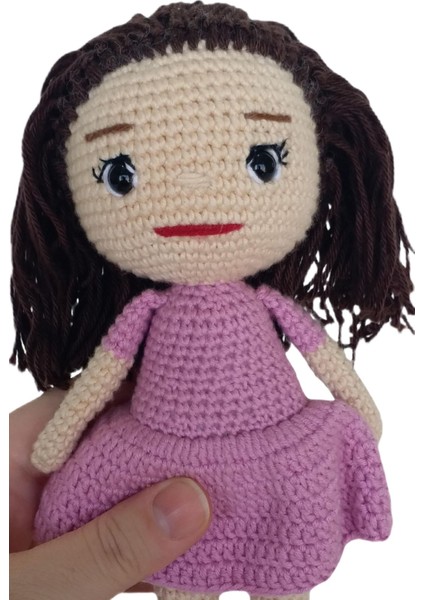 Elite Kız Bebek Amigurumi Oyuncak Yenidoğanlar Için El Yapımı Özel Hediye 1 Adet