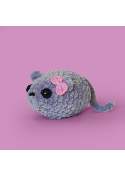 Amigurumi Sad Hamster Tığ Kiti, Amigurumi Örgü Seti Tığ Işi Örgü Oyuncak 1 Adet modelleri