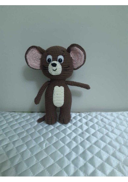Tom ve Jerry Amigurumi Organik Oyuncak Oyun Arkadaşı Uyku Arkadaşı 1 Adet
