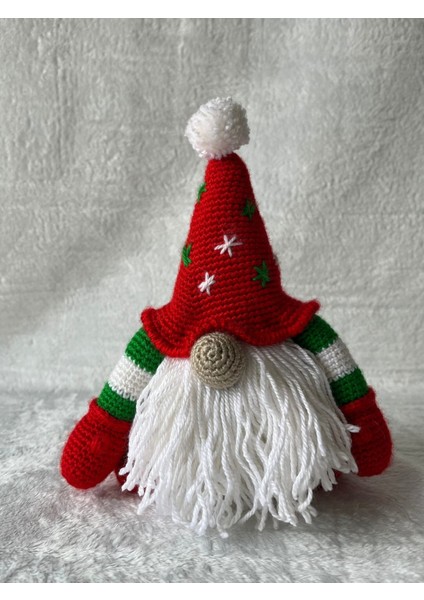 El Örgüsü Yılbaşı Cücesi Amigurumi 1 Adet