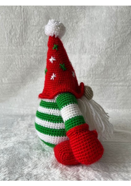 El Örgüsü Yılbaşı Cücesi Amigurumi 1 Adet modelleri