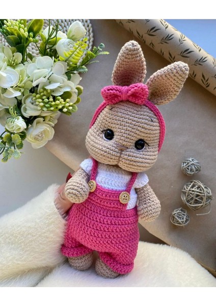 Elite Amigurumi Tulumlu Tombik Tavşan 1 Adet