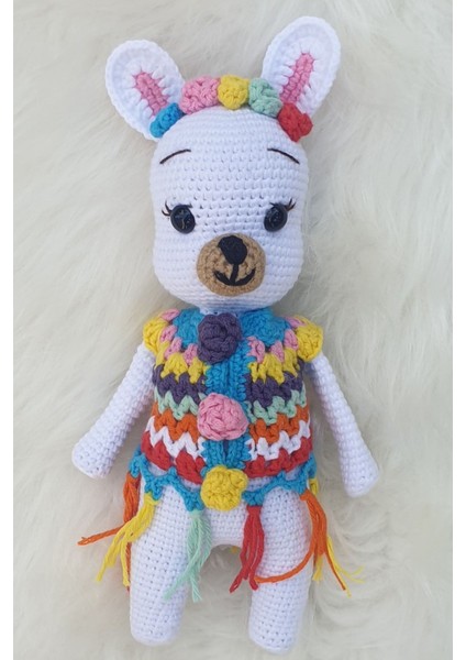 Amigurumi Organik Süslü Lama 1 Adet
