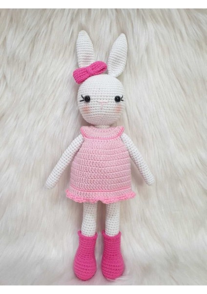 Amigurumi Organik Örgü Oyuncak Tavşan 1 Adet