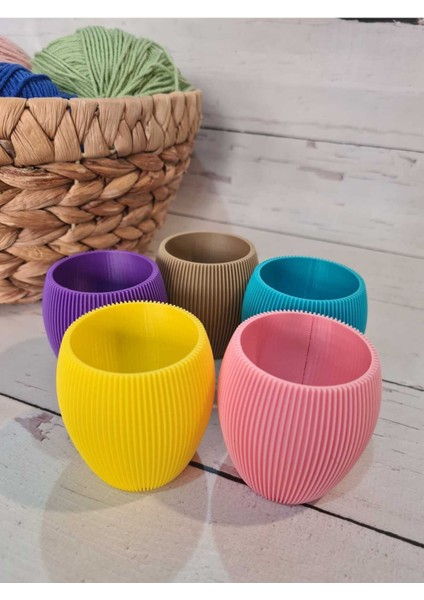 Amigurumi Küçük Saksı 5ADET 1 Adet