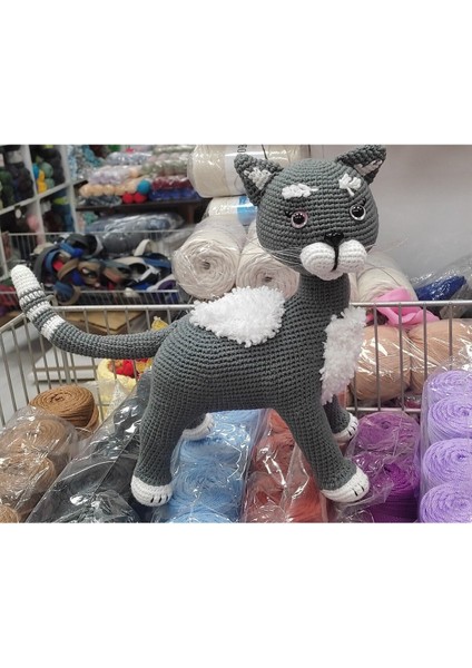 Elite Amigurumi Sevimli Kedi 1 Adet