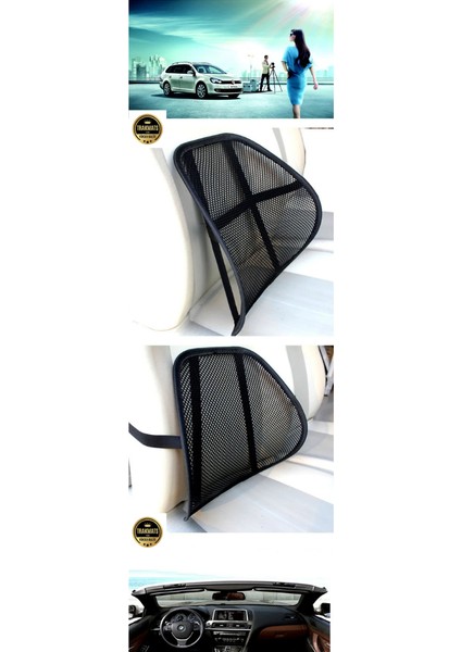 Seat Altea 2004-2005-2006-2007-2008-2009-2010-2011-2012-2013-2014-2015 Fileli Oto Bel Desteği - File Terletmez Bel Arkası Sırtlık, Bel Yastık, Tam Ortopedik, Esnek