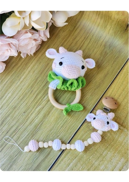Elite Amigurumi 2li Inek Çıngırak Set 1 Adet