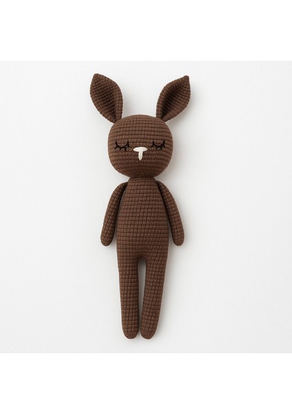 El Örgüsü Amigurumi Tavşan Oyuncak – Uyku Oyuncağı - %100 Pamuk Iplikten 1 Adet