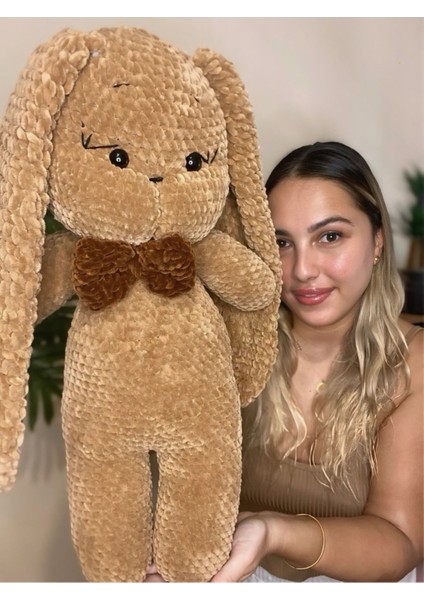 Elite 60CM El Yapımı Amigurumi Tavşan (Isim Işlemesi Yapılır) 1 Adet