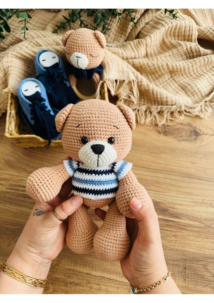 Elite Amigurumi Big Bear Set - Organik Hediyelik Oyuncak 1 Adet