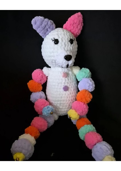 Elite Amigurumi Pon Pon Kedi Pelus Organik Oyuncak Cocuk Uyku Arkadaşı 1 Adet