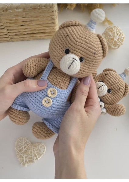 Elite Amigurumi 2li Oyuncak Cingirak Set - Organik Hediyelik Oyuncak 1 Adet