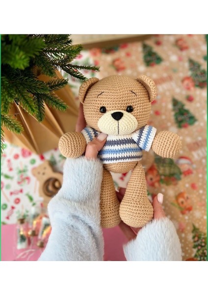 Elite Amigurumi Big Bear - Organik Hediyelik Oyuncak 1 Adet