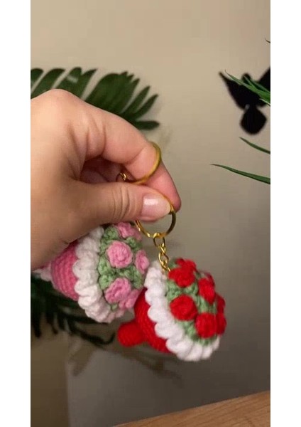 Elite Amigurumi Çiçek Buketi Anahtarlık 1 Adet