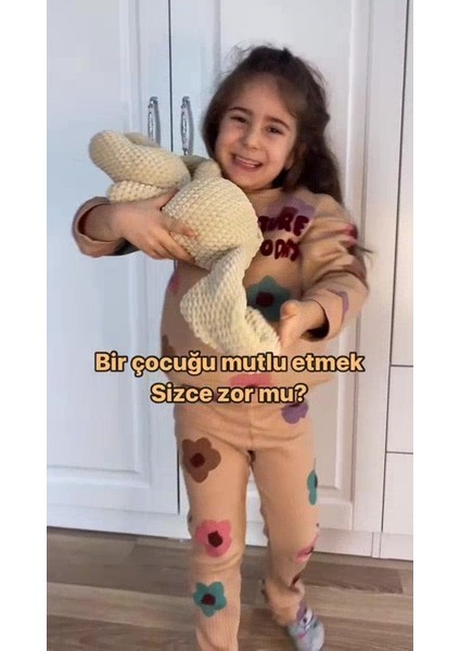 Elite 30CM El Yapımı Amigurumi Uzun Kulaklı Kadife Tavşan (Isim Yazılabilir) 1 Adet