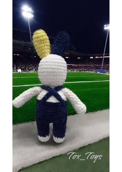 Elite Amigurumi Taraftar Fenerbahceli Oyuncak Sevimli Tavsan⚽️⚽️ 1 Adet