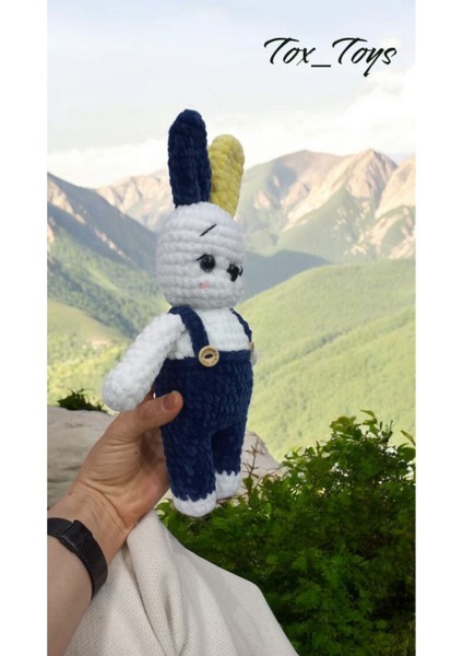 Elite Amigurumi Taraftar Fenerbahceli Oyuncak Sevimli Tavsan⚽️⚽️ 1 Adet