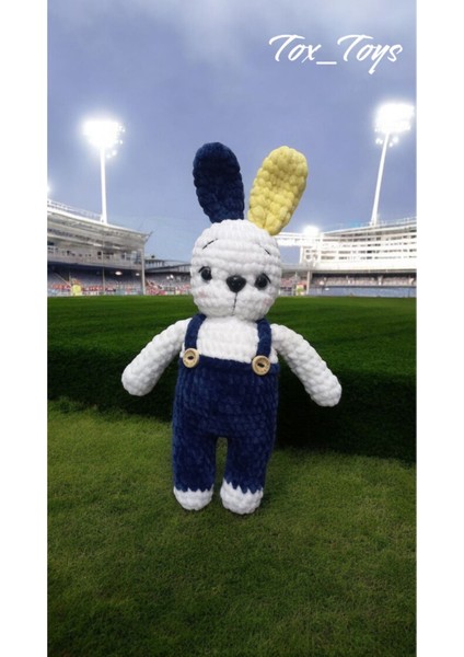 Elite Amigurumi Taraftar Fenerbahceli Oyuncak Sevimli Tavsan⚽️⚽️ 1 Adet
