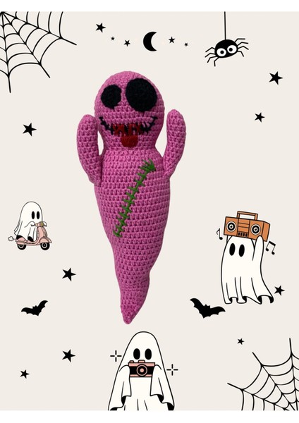 Oyuncak Amigurumi Hayalet Bebek Cadılar Bayramı 1 Adet