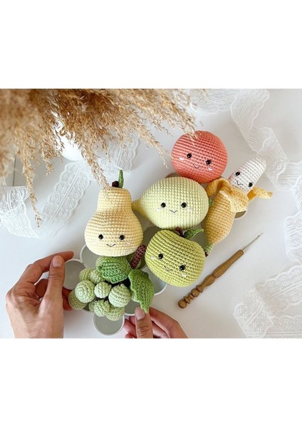 Elite Amigurumi 6 Parça Meyve Seti 1 Adet