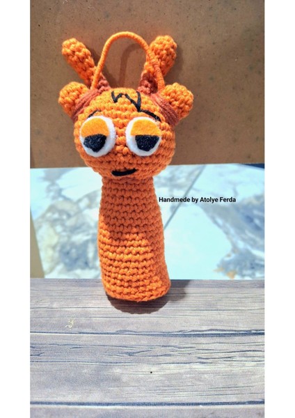 Amigurumi Örgü Sprunki Oren Figür Oyuncak (14 Cm) 1 Adet fiyatları