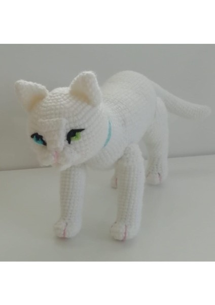 Pamuk Kedi Amigurumi Organik Oyuncak 1 Adet