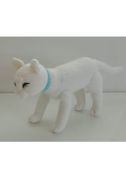 Pamuk Kedi Amigurumi Organik Oyuncak 1 Adet modelleri