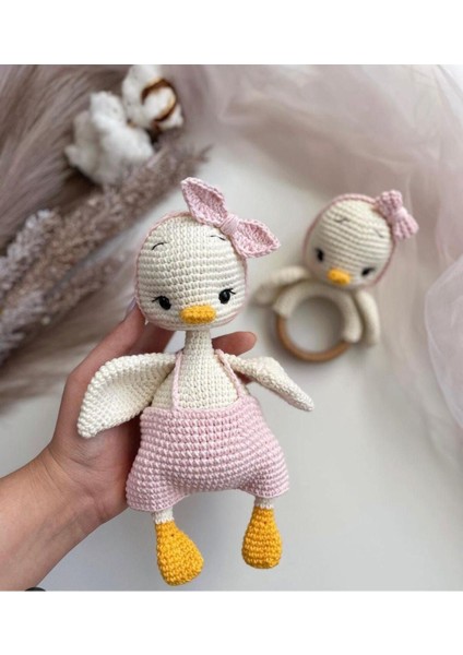 Elite Amigurumi Sevimli Kaz Ikili Set 1 Adet