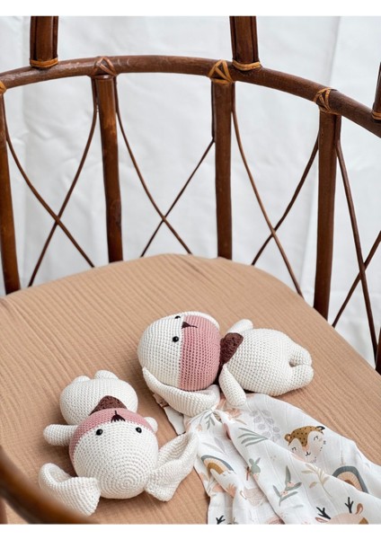 Amigurumi Köpek Uyku Arkadaşı Organik Örgü Oyuncak Büyük Boy 1 Adet indirimleri