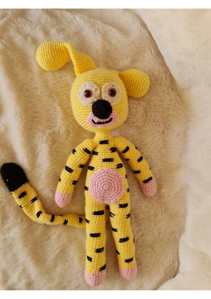 Amigurumi Büyük Boy Marsupilami Oyuncağı 1 Adet