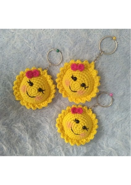 Elite Amigurumi Gunes Anahtarlik 1 Adet