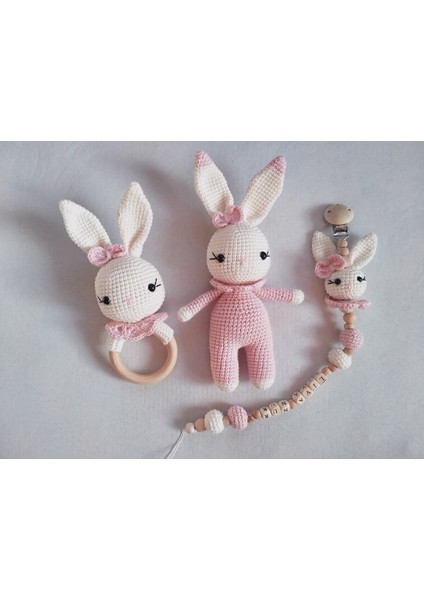 Elite Amigurumi Kiz Tavsan Yenidogan Set 1 Adet