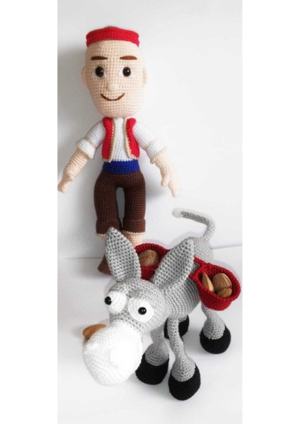 Keloğlan ve Eşeği Takımı Amigurumi Oyuncak 1 Adet