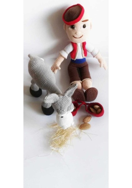 Keloğlan ve Eşeği Takımı Amigurumi Oyuncak 1 Adet fiyatları