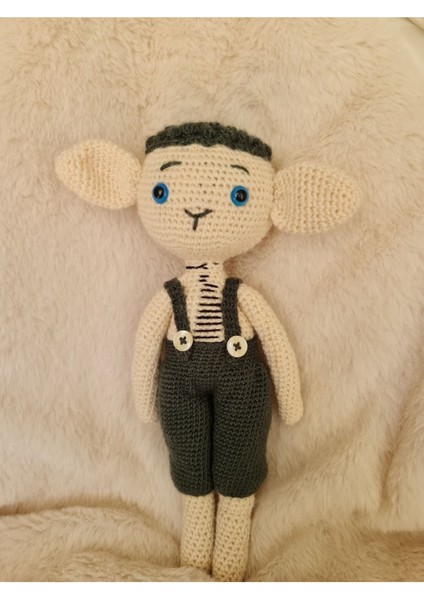 Amigurumi Örgü Sevimli Kuzucuk 1 Adet