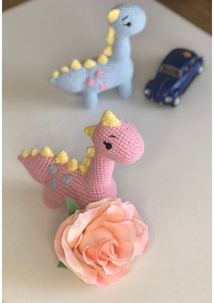 Elite Dinozor, Sevimli Renkli Dinozorlar , Amigurumi Oyuncak 1 Adet