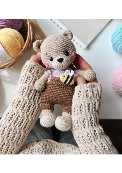 Amigurumi Bal Yanak Ayi 1 Adet