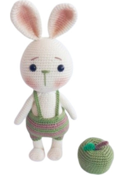Yeşil Elma ve Tavşan Sunny Amigurumi Organik Oyuncak 1 Adet fiyatları