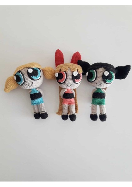 Powerpuff Girls Amigurumi Organik Oyuncak 1 Adet fiyatları