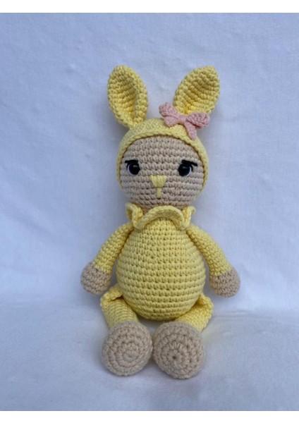 Amigurumi Yeni Doğan Bebek Doğum Günü Oyun ve Uyku Arkadaşı Tavşan 1 Adet fiyatları