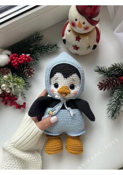 Elite Amigurumi Şaşkın Pingu 1 Adet