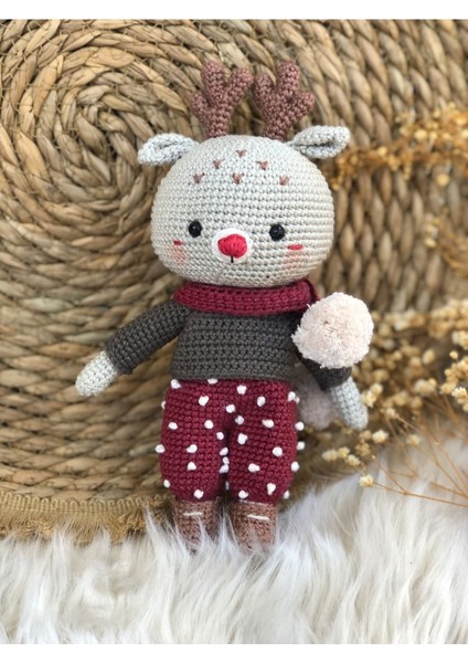 Amigurumi Christmas Geyik Oyuncak Yılbaşı 1 Adet fiyatları