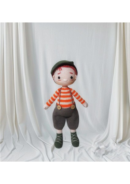 Elite Organik Oyuncak Amigurumi Tulumlu Erkek Bebek 1 Adet