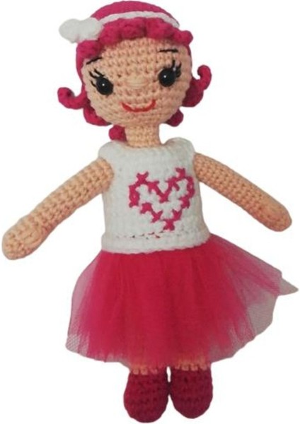 Minyatür Pamuk Şeker Bebek Amigurumi Organik Oyuncak 1 Adet