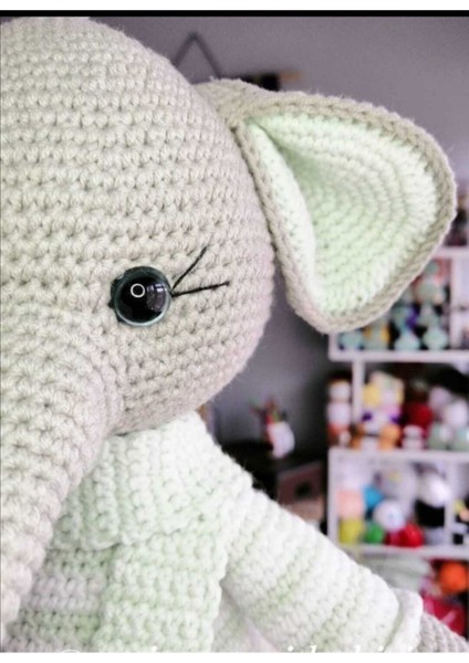 Elite Amigurumi Sevimli Fil 1 Adet